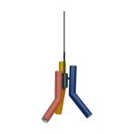 Ledvance Decor Straw Suspension Luminaire Acier Multicolore | Convient pour 3X E27