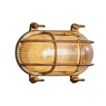 Nordlux Helford Applique Murale Verre Laiton | IP64 - Convient pour E27