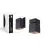 D'Lite Plafonnier Kubo Aluminium Noir Inclinable et Rotatif | IP20 - Convient pour 1x GU10