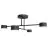 Emibig Plafonnier Halo Acier Noir | Convient pour 4x GX53 - Max 8W