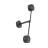 Emibig Applique Murale Natsu Acier Noir | Convient pour 2x GX53 - Max 12W