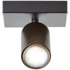 Brilliant Jello Plafonnier Métal Mat Noir 4.5W 345lm - 830 Blanc Chaud | Incl. 1x GU10