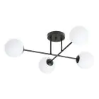 Emibig Plafonnier Roma Acier Noir | Convient pour 4x E14 - Max 10W