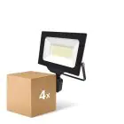 Lot 4x Noxion Projecteur LED Beamy G3 50W 5500lm 110D - 840 Blanc Froid | IP44 - Détecteur de Mouvement et de Lumière - Symétrique