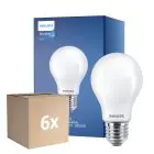 Lot 6x Philips MASTERValue LED E27 Poire Dépolie 11.2W 1521lm - 940 Blanc Froid | Meilleur Rendu Des Couleurs - Dimmable - Équivalent 100W