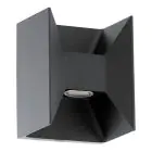 Eglo Applique Murale Morino Extérieur Aluminium Anthracite/Graphite 5W 460lm - 830 Blanc Chaud