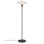 Nordlux Verona Vloerlamp Glas en Metaal Zwart | Geschikt voor E27