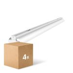Voordeelpak 4x Noxion Montagebalk Click Reflector V2 LED T8 | Geschikt voor 2x 150cm LED Buis
