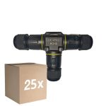 Voordeelpak 25x Noxion Waterdicht Quick T Verbindingsstuk  - 3 pole