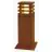 SLV Vierkant 40 Vloerlamp Staal Roestig Vierkant 9W 90lm - 830 Warm Wit | Buitenverlichting - IP55
