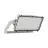 Ledvance LED Floodlight Max Radial 25 Aluminium Grijs 600W 76000lm 25D - 830 Warm Wit | IP66 - Symmetrisch