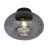 It's about RoMi Plafondlamp Brussels Glas Zwart | Geschikt voor 1x E27 