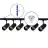 Bright Choice Complete Set 1-Fase Rail 2 Meter Zwart | incl. 6x Spot + GU10 2700K 3W Dimbaar + Eindkap, Voedingsconnector en I-Verbindingsstuk