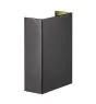 Nordlux Fold 10 Wandlamp Aluminium Zwart Up & Down 5.4W 225lm - 830 Warm Wit
