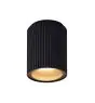 Nordlux Kyklop Plafondlamp Aluminium en Glas Zwart | 86mm - IP54 - Geschikt voor GU10