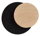 Emibig Wandlamp Cirkel Staal Zwart | Geschikt voor 1x G9 - Max 8W