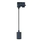 Noxion Railspot Hanglamp 3-Fase Aluminium Zwart | Geschikt voor 1x GU10