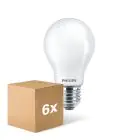Voordeelpak 6x Philips Corepro LED Lamp E27 Peer Mat 8.5W 1055lm - 830 Warm Wit | Vervangt 75W